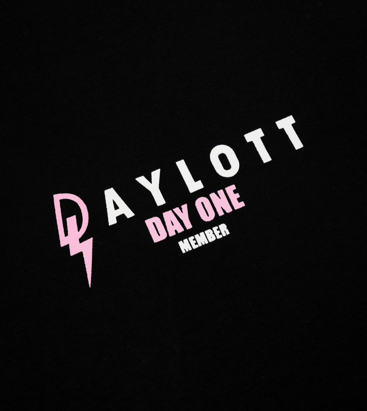 'DAY ONE' Black/Pink Tee