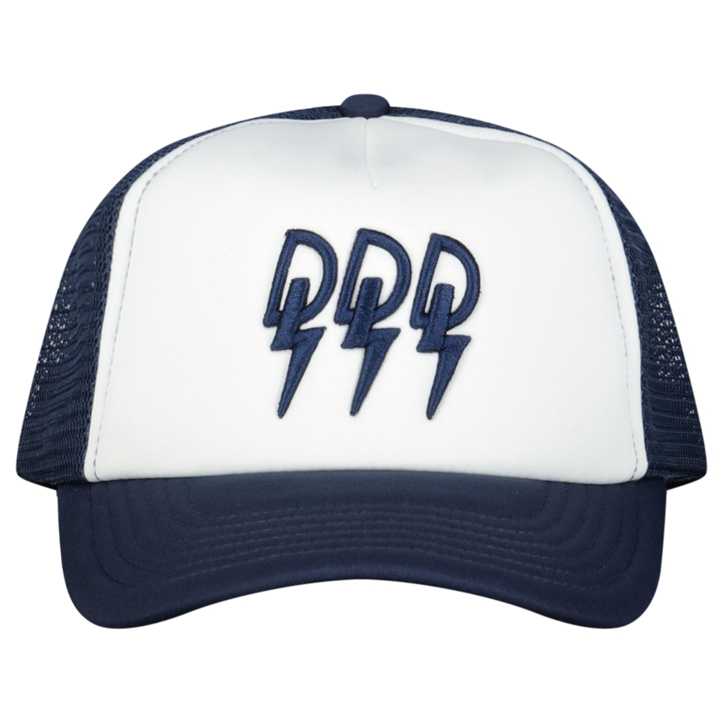 Navy/White Triple Logo Cap