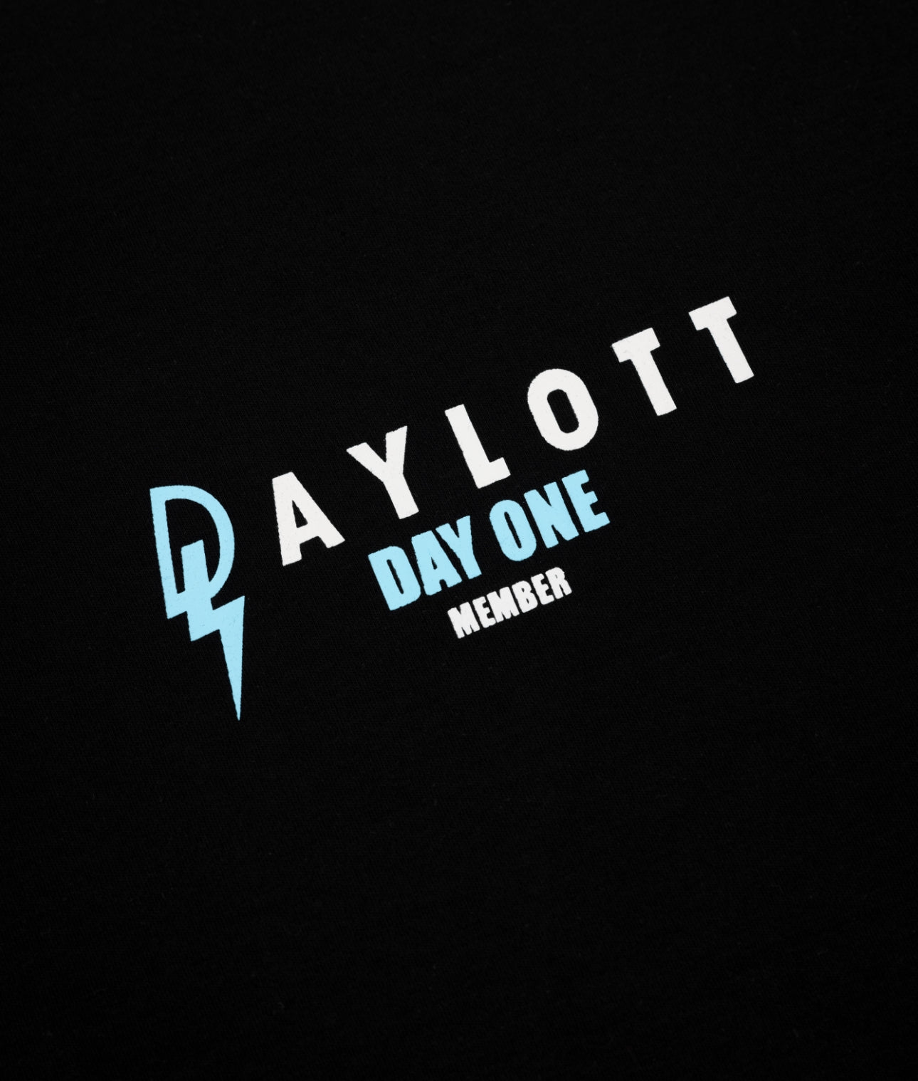 'DAY ONE' Black/Blue Tee