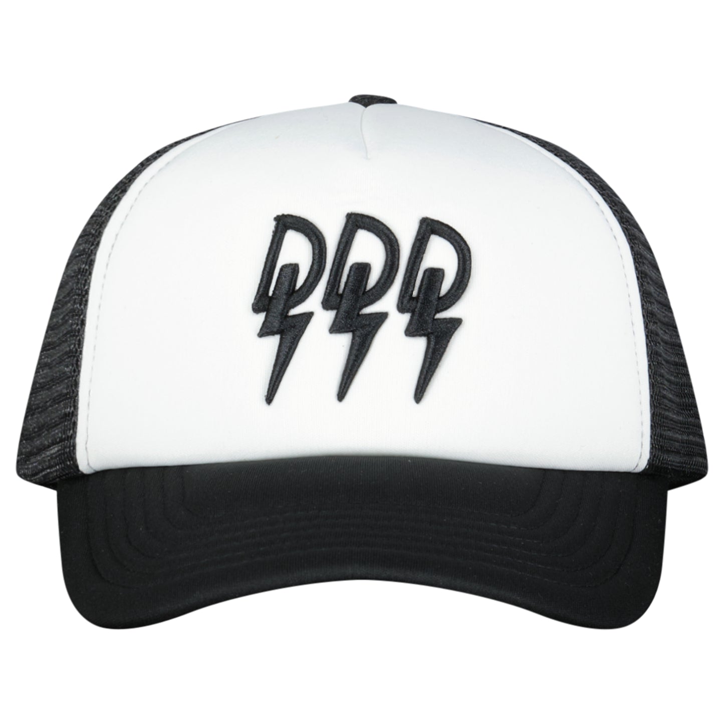 Black/White Triple Logo Cap