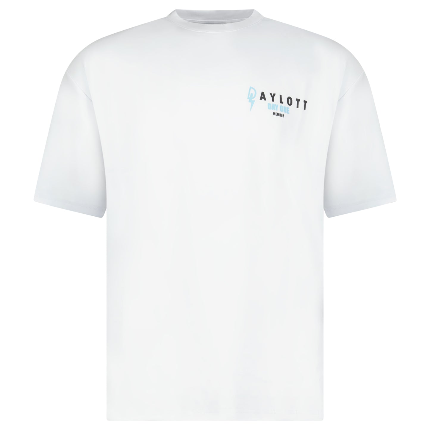 'DAY ONE' White/Blue Tee